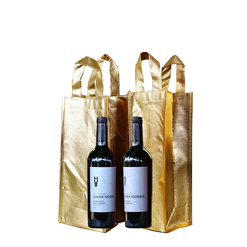 Customized 6 bottles wine gift bag