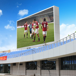 Lớn ngoài trời thể thao <span class=keywords><strong>LED</strong></span> Video Board cho bóng đá bóng đá sân vận động Ribbon điểm đồng hồ bảng điều chỉnh IP65 đánh giá chu vi tường hiển thị - Product Image 2