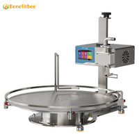 Machine de remplissage automatique de liquides à haute viscosité avec table rotative pour miel, système de remplissage en bouteille, machines de remplissage spécialisées à plateau tournant