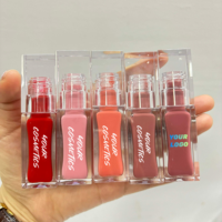 Choisissez vos propres couleurs et tube de gloss à lèvres personnalisé, gloss liquide pailleté transparent, gloss à lèvres à marque privée, faible MOQ