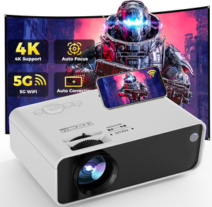 Meterle M8-A Mini Chiếu Full HD 1080p Rạp hát tại nhà video chiếu 4K Tương thích với HDMI/USB/AV/điện thoại thông minh/TV Box/máy tính xách tay - Product Image 1