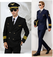 Tenue d'uniforme d'hôtesse de l'air pour hommes