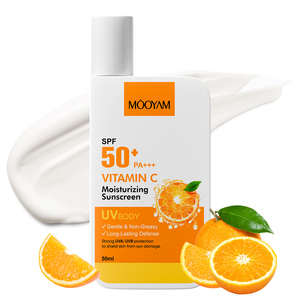 Productos Coreanos para el Cuidado de la Piel de Marca Privada OEM, Protector Solar UV, Crema Protectora Solar Resistente al Agua con Vitamina C, FPS 50 - Product Image 1