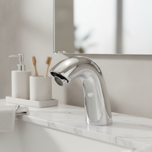 Jieni robinet de salle de bains à capteur automatique, robinets d'eau à infrarouge sans contact, mains libres, robinet de salle de bains - Product Image 4