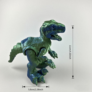 ZGFANTO Modèle de dinosaure de dessin animé personnalisé OEM, série monstre, modèle de jouet articulé en plastique imprimé en 3D Y1112003 pour la digestion - Product Image 2