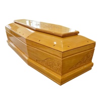 Ataúd de Estilo Europeo Personalizable, de Madera, con Certificación FSC, para Uso en Funerarias, Accesorios para Ataúdes