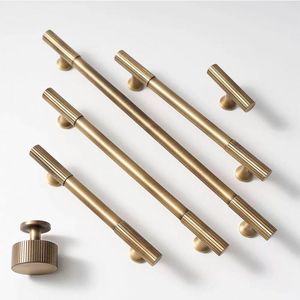 Antique Bronze Vertical Grain Solid Brass Pull Handle Cabinet Drawer <strong>Door</strong> Vertical Grain Striped Handle - Product Image 1