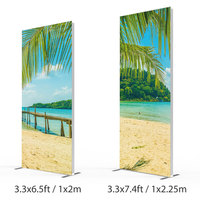 SEGfold 10ft Boîte à lumière LED en aluminium, entièrement pliable sans outil, portable, éclairée, pour stand d'exposition et publicité