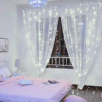 Twinkle Star LED Fenster vorhang String Licht Cortina de Luces LED de 3x3m für Weihnachts beleuchtung Dekoration