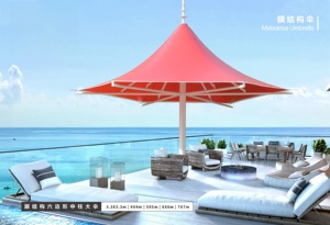 Meuble de jardin, sombra de playa, vela, cabaña, tienda de playa, paraguas recto verde, paraguas de 3 dimensiones, salón de jardin, paraguas de dos pliegues - Product Image 3