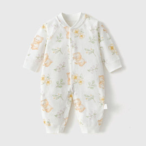 ชุดบอดี้สูทเด็กทารก ผ้าฝ้ายแท้ แบบไร้ตะเข็บ สำหรับคลาน ใส่ได้ทุกฤดู เสื้อผ้าเด็กอ่อน ยูนิเซ็กซ์ แบบติดกระดุมเดี่ยว ไม่มีปก แบบเสื้อ<span class=keywords><strong>พระ</strong></span> - Product Image 2