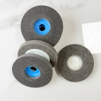 Roue de polissage en nylon de 4 pouces et 5 pouces pour le finissage des surfaces métalliques, le débavurage, le nettoyage, outil abrasif industriel