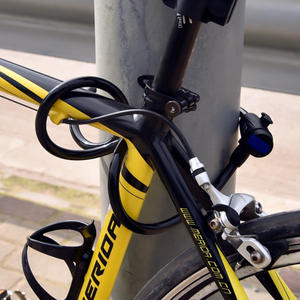 Serrure de vélo à câble en acier Portable Super <span class=keywords><strong>classe</strong></span> B fonction clé <span class=keywords><strong>antivol</strong></span> pour VTT et vélos électriques à usage domestique - Product Image 4