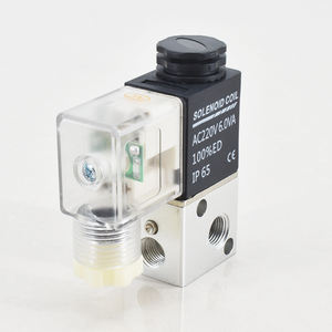 3V1-06 Vanne pneumatique à contrôle micro directionnel 1/8 pouces 3/2 voies Mini solénoïde AC220V DC24V AC110V DC12V 3V1-06 Valve - Product Image 3