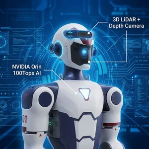 Nouveauté Robot humanoïde Unitree R1, robot bipède AI le plus abordable, plateforme open source programmable pour l'éducation STEM - Product Image 3
