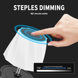 Smiling Shark Retractable Table Lamp <b>Led</b> Touch Control <b>Usb</b> Rechargeable Desk <b>Light</b> - Product Image 5