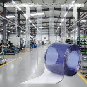 Rouleau de PVC souple anti-UV et résistant à la chaleur avec services de moulage et de découpe sur mesure pour rideaux de portes industrielles - Product Image 1