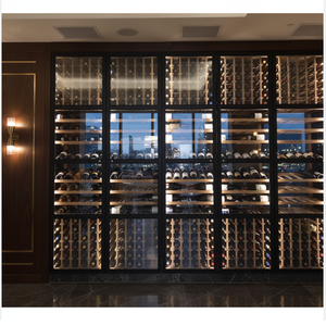 Star Products Mirror-finished Wine <b>Cabinet</b> Stainless-steel Cooling Rack Cellar Humidity Control <b>Tall</b> Wine <b>Cabinet</b> - Product Image 4