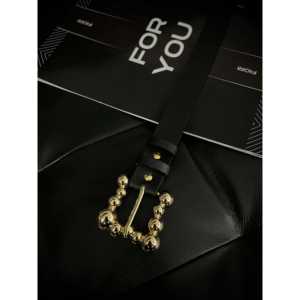 เข็มขัดผู้หญิง Fiori Bubble Gold Buckle โลหะผสมชุบ ปรับขนาดได้ เครื่องประดับแฟชั่น - Product Image 1