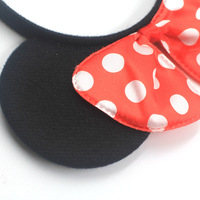 Bando Kepala Telinga Tikus Bulat Motif Kartun Murah Grosir, Bando Kepala Telinga dengan Pita Polkadot untuk Anak Perempuan