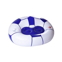 Canapé gonflable ergonomique 2 places en PVC moderne pour salon, chaise gonflable de football, éco-responsable, portable pour l'extérieur