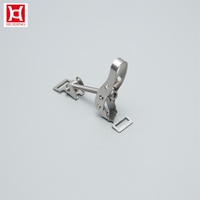 Attache de serrage robuste en acier inoxydable 304 pour tuyau de cheminée cylindrique européen, avec boulon long et loquet à bascule réglable