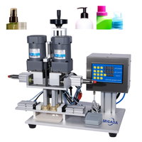 Machine de capsulage pneumatique de bureau de fabrication chinoise pour boissons, shampoings, liquides visqueux, pour bouteilles en verre, produits chimiques et parfums