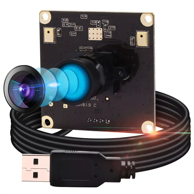 ELP 13MP वाइड एंगल नो डिस्टॉर्शन लेंस UVC वेबकैम IMX214 USB कैमरा मॉड्यूल USB 2.0 माइक्रोफोन के साथ वीडियो पीसी लैपटॉप सिखाने के लिए