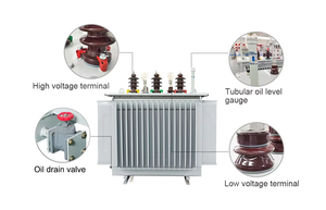 Transformateur <span class=keywords><strong>de</strong></span> puissance triphasé immergé dans l'huile S11 Type 30KVA 10/0.4kV pour <span class=keywords><strong>distribution</strong></span> extérieure, sortie 400V 440V - Product Image 4