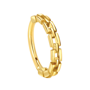 Nhẫn khuyên mũi dạng clicker khớp nối, thiết kế mắt xích, thép phẫu thuật 316L mạ PVD, dành cho trẻ em, thương hiệu Superstar Custom - Product Image 3