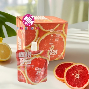 Delicioso 150ml comida bebida OEM personalizado colágeno sangre naranja arándano ciruela fruta sabor dulces bebida instantánea jugo de gelatina - Product Image 1