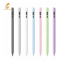 Stylet actif à écran LED, niveau de batterie numérique, technologie de rejet de la paume, sensibilité à l'inclinaison, chargement Type-C, 130 mAh