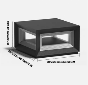 באיכות גבוהה נירוסטה שער עמוד אורות מנורת עמוד עמיד למים הראשי אור מודרני - Product Image 4