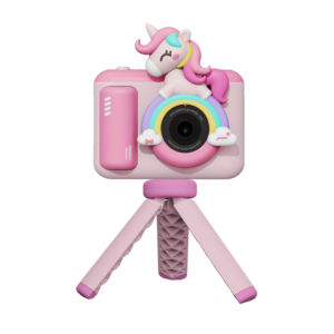 Caméra pour enfants de haute qualité à bas <span class=keywords><strong>prix</strong></span> avec fonction d'enregistrement, licorne, caméra vidéo 1080p, cadeau <span class=keywords><strong>photo</strong></span>, cadre de dessin animé, caméra HD avec support - Product Image 1