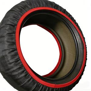 Chaussettes de neige pour voiture en gros Wanpu 550g en polyester haute résistance, chaînes de traction antidérapantes pour pneus, outils de sécurité pour la conduite hivernale - Product Image 3