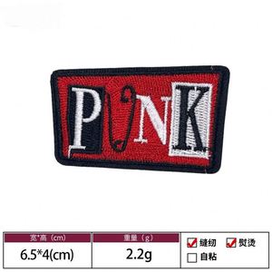 New Punk Style Iron on Embroidery Rock <b>Band</b> Skull Music Note Patch for Clothing Bag Jeans Decoration - Product Image 2