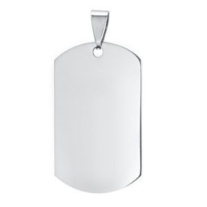 Vendita Diretta dalla Fabbrica, Targhetta Identificativa Quadrata Personalizzabile, Ciondolo Vuoto per Cane, Collana con ID <span class=keywords><strong>Militare</strong></span> - Product Image 4