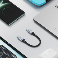 Kabel Tipe C Pendek 20CM Terbaru 2026, Kabel Data Pengisian Cepat 5A 240W USB-C ke USB-C Magnetik Berjalin untuk Power Bank Laptop