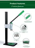 Machine de capsulage manuelle pour bouteilles de bière et de boissons, pour bouteilles en verre et emballages en carton, facile à utiliser