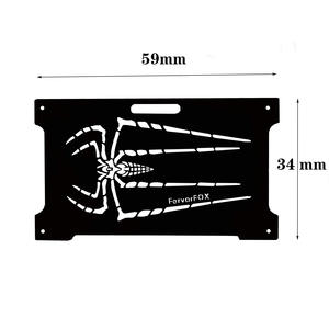 Table pliante d'extérieur marron 60x25x34cm, rectangulaire, en acier maillé, portable, pour le camping, avec égouttoir - Product Image 4