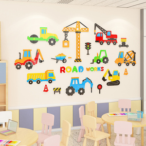 Pegatina Decorativa para Pared de Habitación Infantil, Autoadhesiva, con Dibujos Animados de Autos - Product Image 3