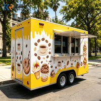 Remorque alimentaire homologuée DOT CE, camion de restauration commercial, cuisine en acier inoxydable, camion à glaces et pizzas