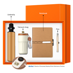 Hot Selling Custom Logo 4 in 1 Business Gift <b>Set</b> Luxury A5 Plain <b>Notebook</b> <b>Pen</b> Umbrella & Mug with Logo - Product Image 2