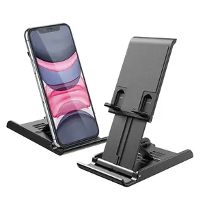 En çok satan masa üstü tutucu hücre özel ayarlanabilir masa telefon standı katlanabilir masaüstü karton kutu mobil telefonlar ve tabletler Holding