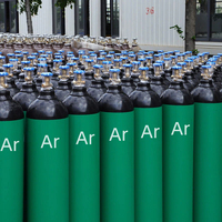Cilindro de Gas Argón de Acero de 150 bar, Tanque de Gas Argón con Certificación ISO 9809-1