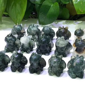 Sculptes en mousse naturel, Dragon sans dents, en cristal, faites à la main, furie, vous alliez comme le mignon - Product Image 6