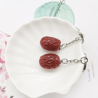 Op maat gemaakte gesimuleerde rode dadels, creatief handgemaakt hars, DIY sieraden, accessoires, sleutelhangers, telefoonkettingen, hangermaterialen