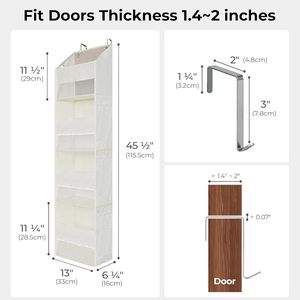 Organizador Moderno para Puerta con 4 Estantes y 6 Bolsillos, Impermeable y Antivuelco, para Guardar Cosas en la Habitación de los Niños - Product Image 2