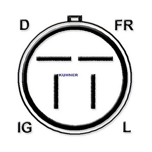 Alternatore compatibile con HONDA CIVIC V 1.5 i 16V (EG8) benzina (KW: 69, cv: 94) da 10 1991 a 11 1995 KUHNER 40980RI nuovo - Product Image 3