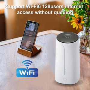 L2TP PPTP KuWFi 5g Cpe 3000Mbps Módem de banda dual Wifi6 128 usuarios Red 5g Sim Router con puerto LAN de <span class=keywords><strong>2</strong></span>,5 Gbps - Product Image 2